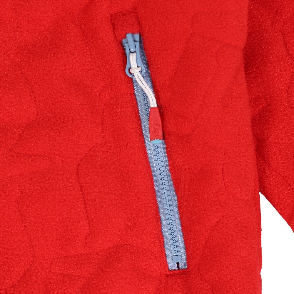 チャムス（CHUMS）（キッズ）ジュニア アウター ジャケット ブービーステッチ フリースジャケット CH24-1059-R001 レッド