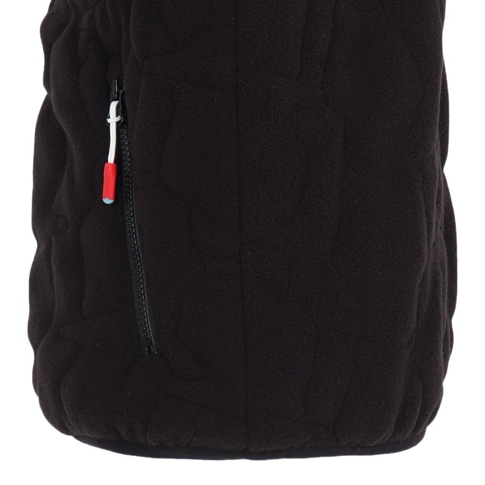 チャムス（CHUMS）（キッズ）ジュニア アウター ベスト ブービーステッチ フリースベスト CH24-1060-K001 ブラック