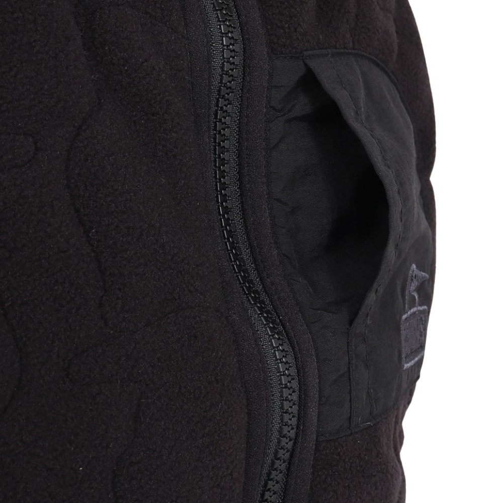 チャムス（CHUMS）（キッズ）ジュニア アウター ベスト ブービーステッチ フリースベスト CH24-1060-K001 ブラック