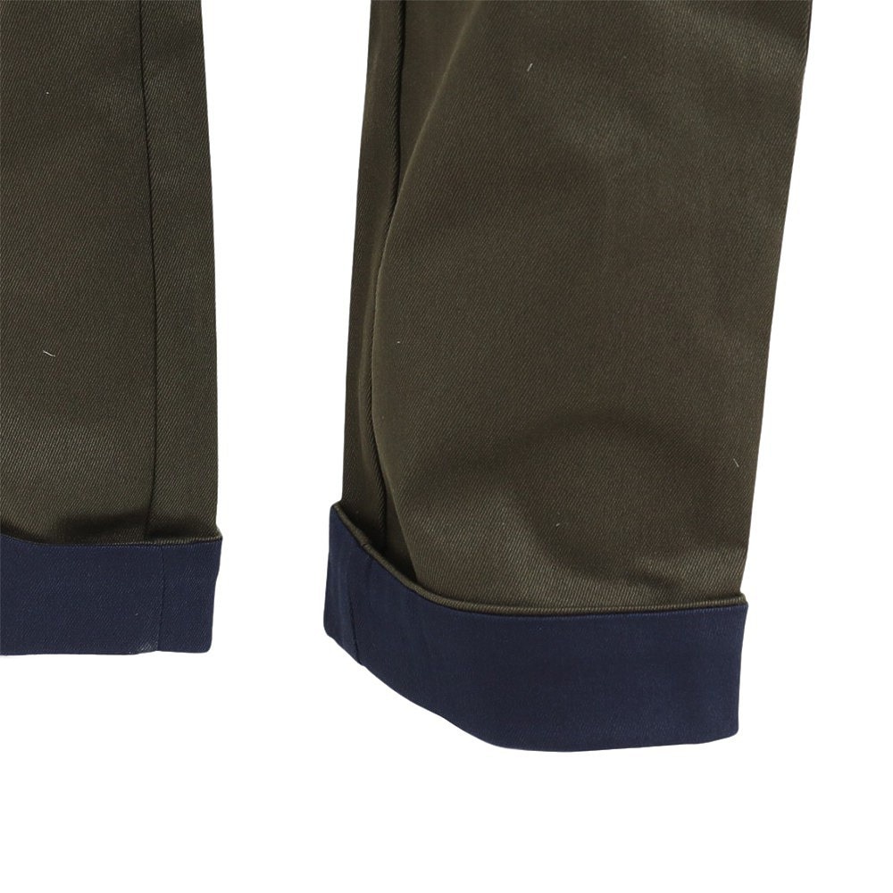 クリフメイヤー（KRIFF MAYER）（キッズ）キッズ パンツ ロールアップ配色パンツ 2237843K-69:KHAKI カーキ ストレッチ 丈調節 ウエストゴム 120 130 140 150