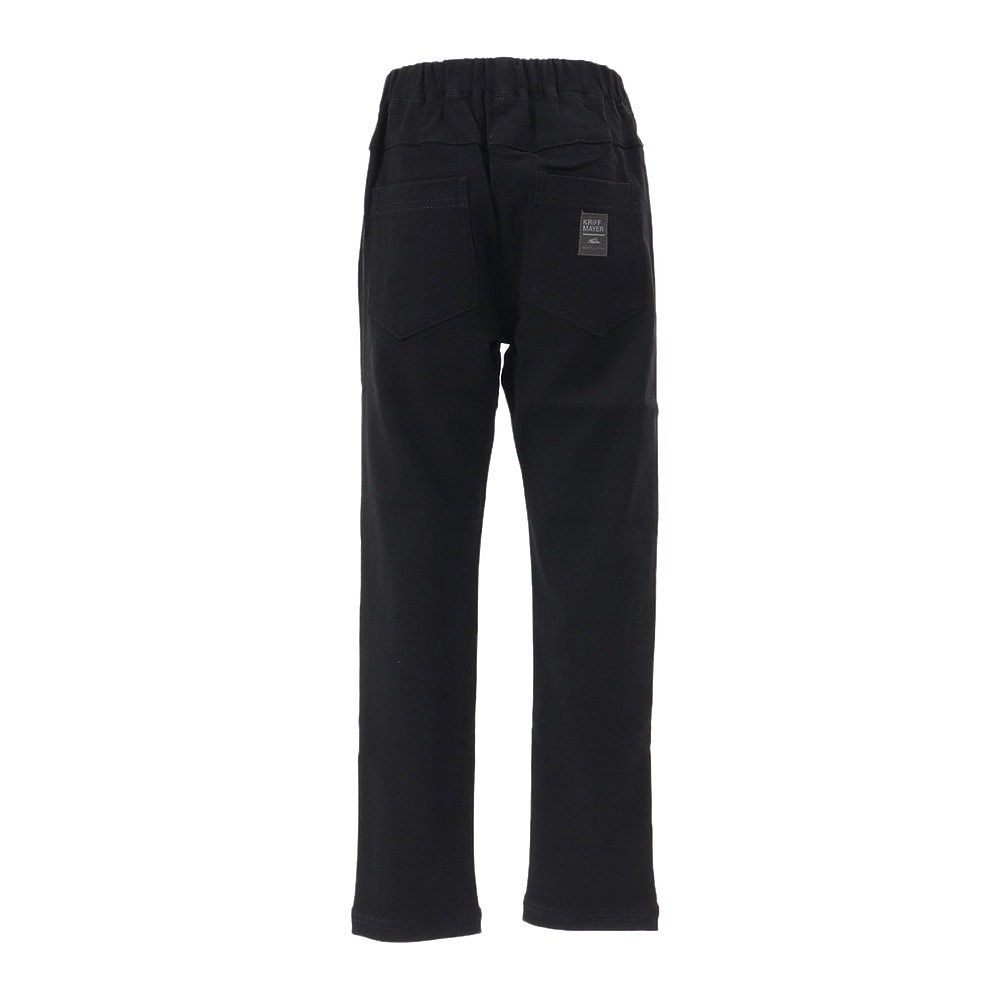 クリフメイヤー（KRIFF MAYER）（キッズ）ジュニア パンツ ボトム パンケーキパンツ 2416402K:19:BLACK ブラック 裏起毛 ストレッチ
