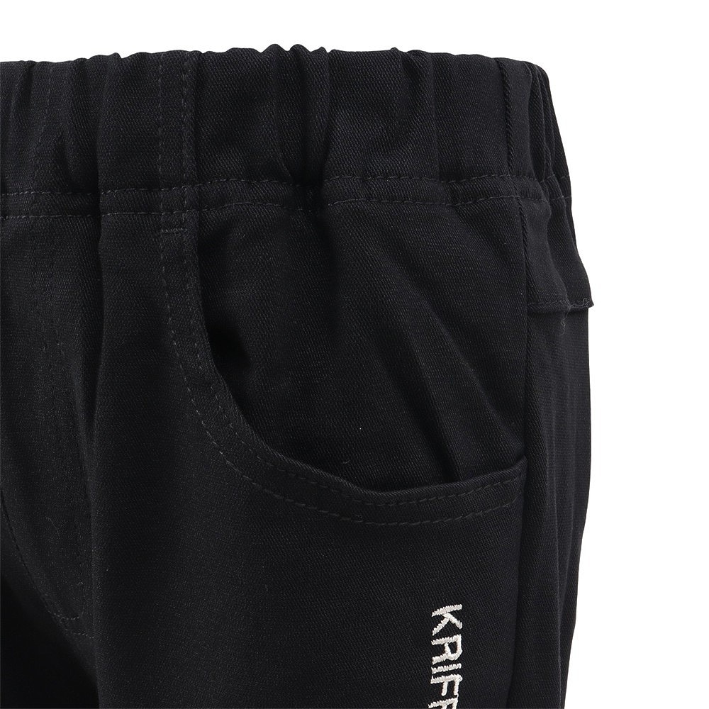 クリフメイヤー（KRIFF MAYER）（キッズ）ジュニア パンツ ボトム パンケーキパンツ 2416402K:19:BLACK ブラック 裏起毛 ストレッチ