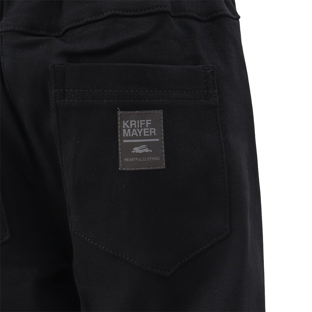 クリフメイヤー（KRIFF MAYER）（キッズ）ジュニア パンツ ボトム パンケーキパンツ 2416402K:19:BLACK ブラック 裏起毛 ストレッチ