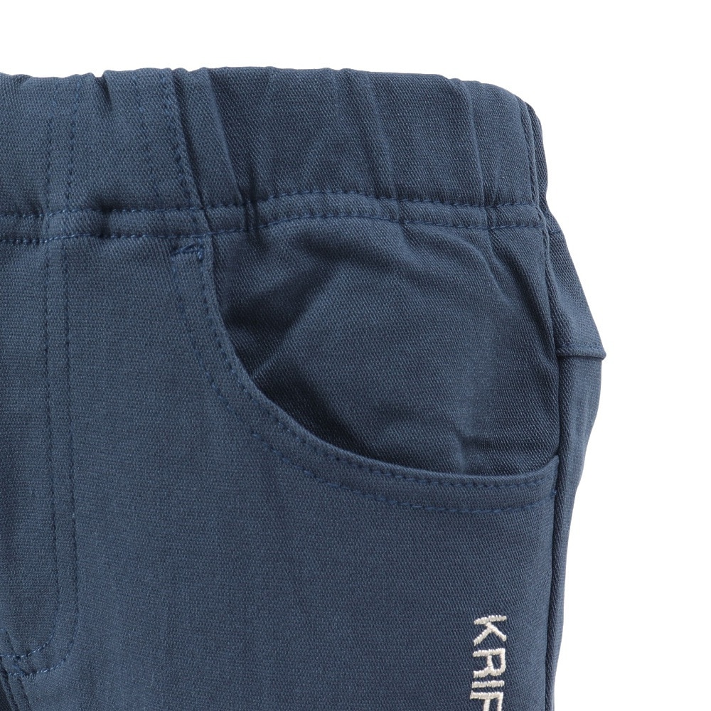 クリフメイヤー（KRIFF MAYER）（キッズ）ジュニア パンツ ボトム パンケーキ パンツ 2416402K:79:NAVY ネイビー 裏起毛 ストレッチ
