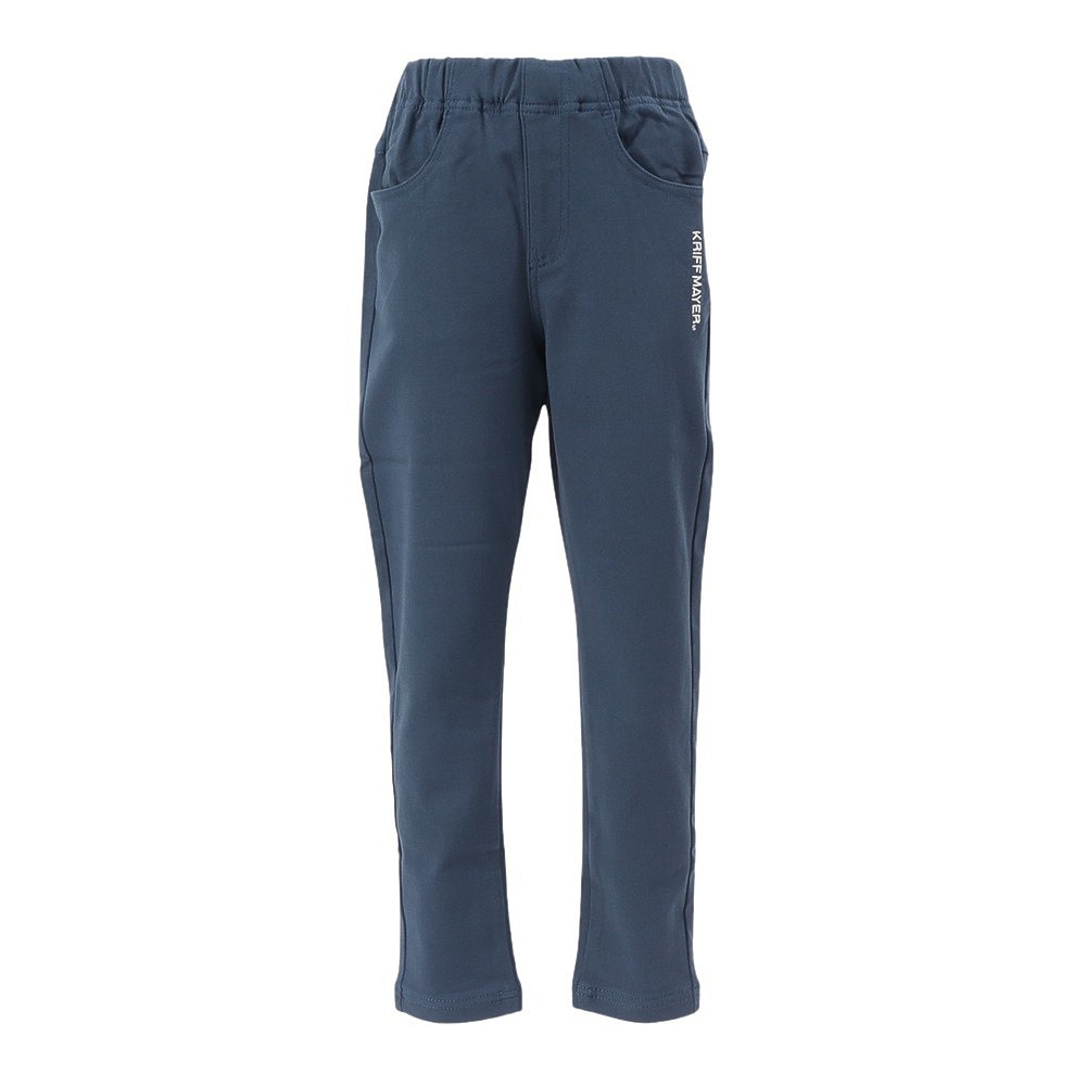 クリフメイヤー（KRIFF MAYER）（キッズ）ジュニア パンツ ボトム パンケーキ パンツ 2416402K:79:NAVY ネイビー 裏起毛 ストレッチ