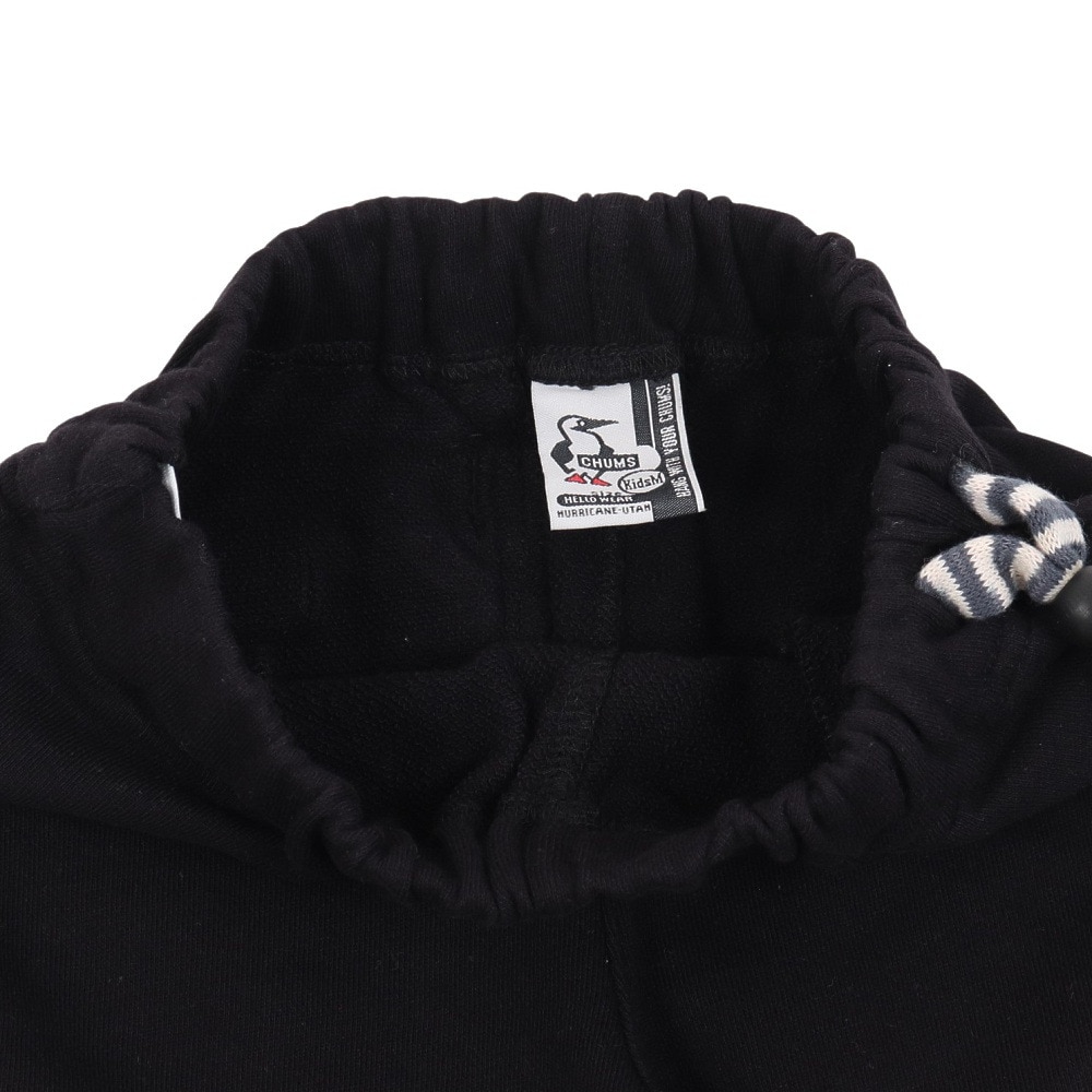 チャムス（CHUMS）（キッズ）ジュニア スウェット ハーフパンツ ハリケーンウォーカース CH23-1086-K001 ブラック