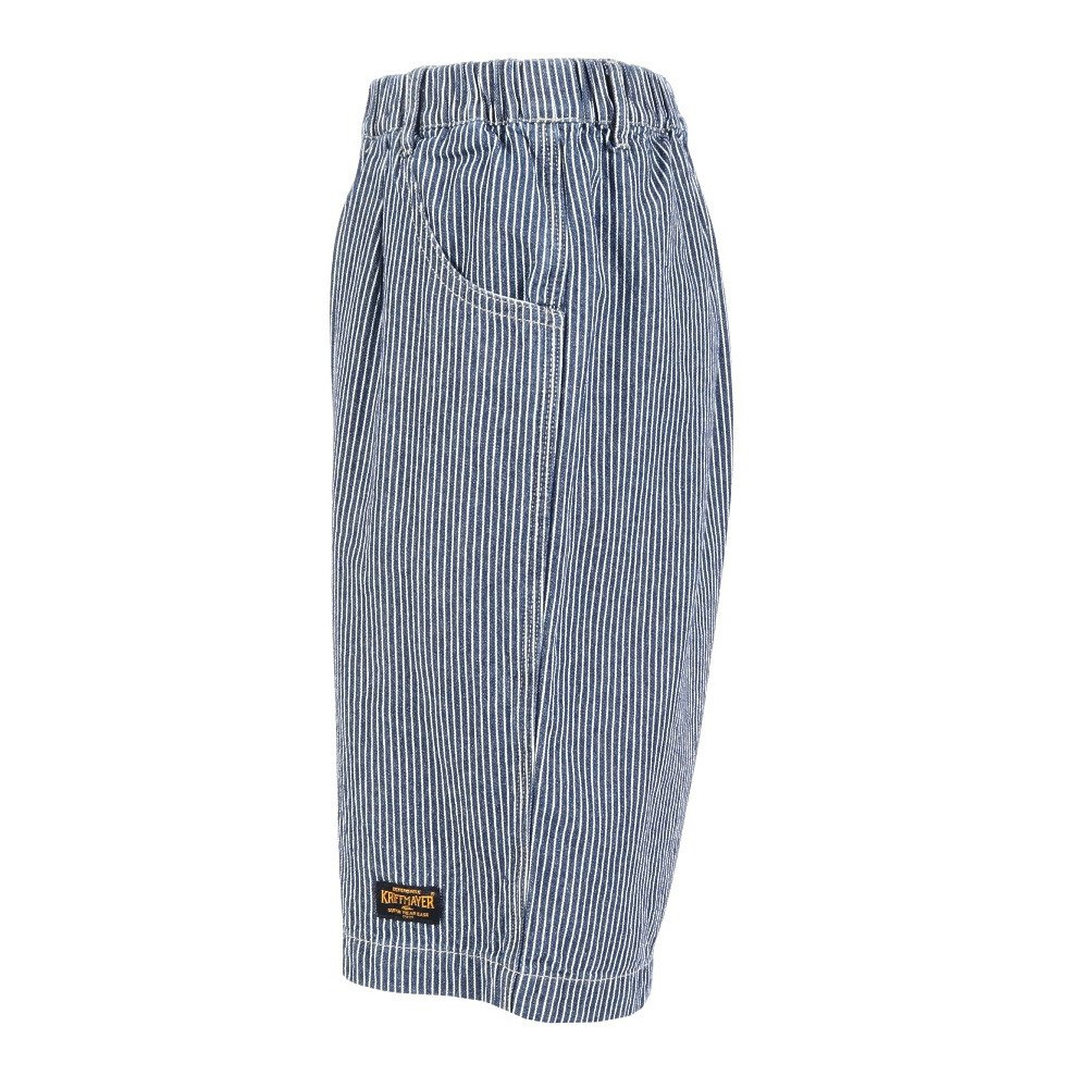 クリフメイヤー（KRIFF MAYER）（キッズ）ライトオンスデニムショーツ J2545130:1571:NAVY-STRP
