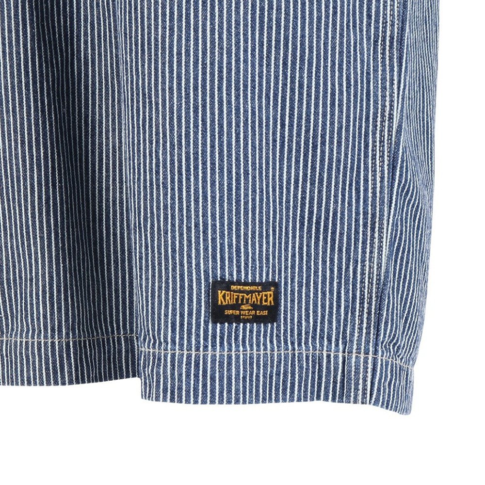 クリフメイヤー（KRIFF MAYER）（キッズ）ライトオンスデニムショーツ J2545130:1571:NAVY-STRP
