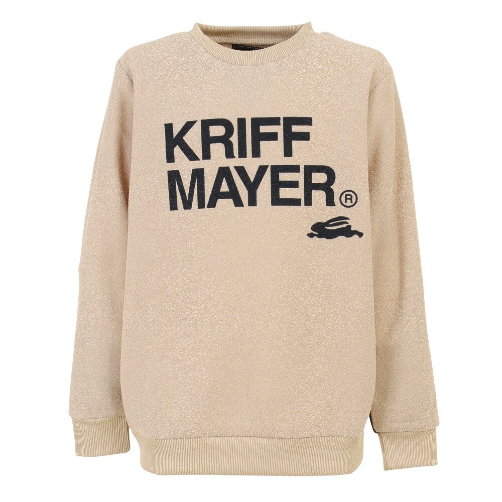 クリフメイヤー（KRIFF MAYER）（キッズ）アウトドア スウェット トレーナー 裏起毛 かるポカ ロゴクルー 2217825K-15:GRAY★★★