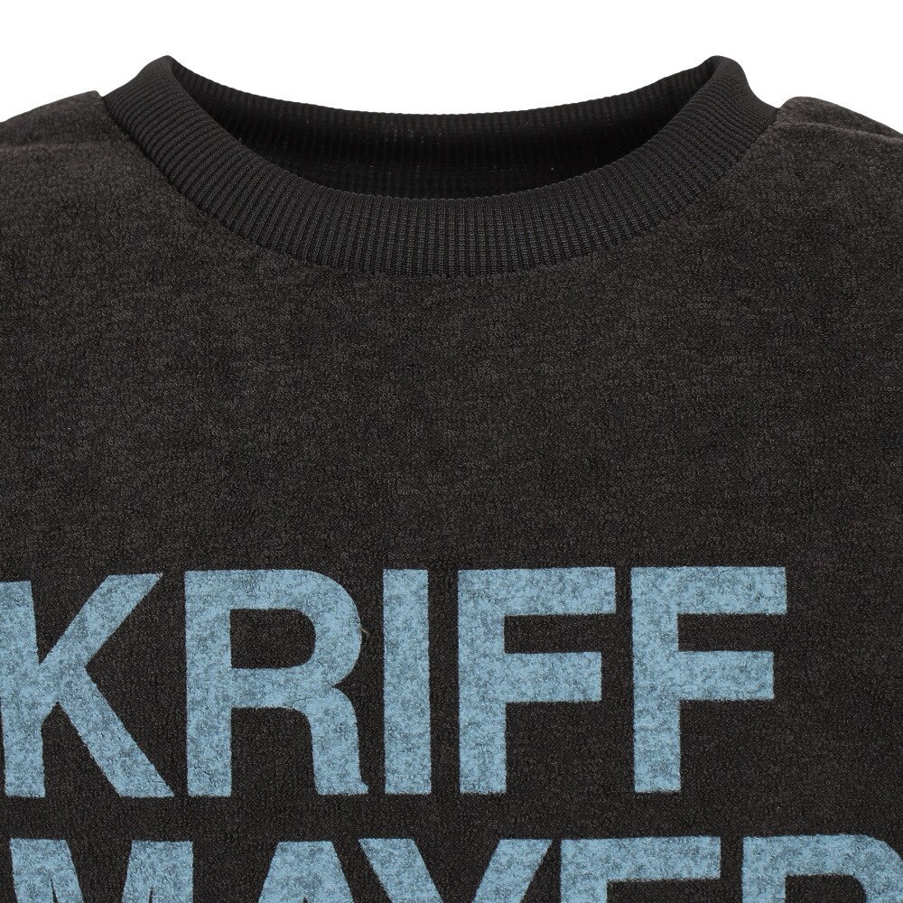クリフメイヤー（KRIFF MAYER）（キッズ）アウトドア スウェット トレーナー 裏起毛 かるポカ ロゴクルー 2217825K-19:BLACK★★★