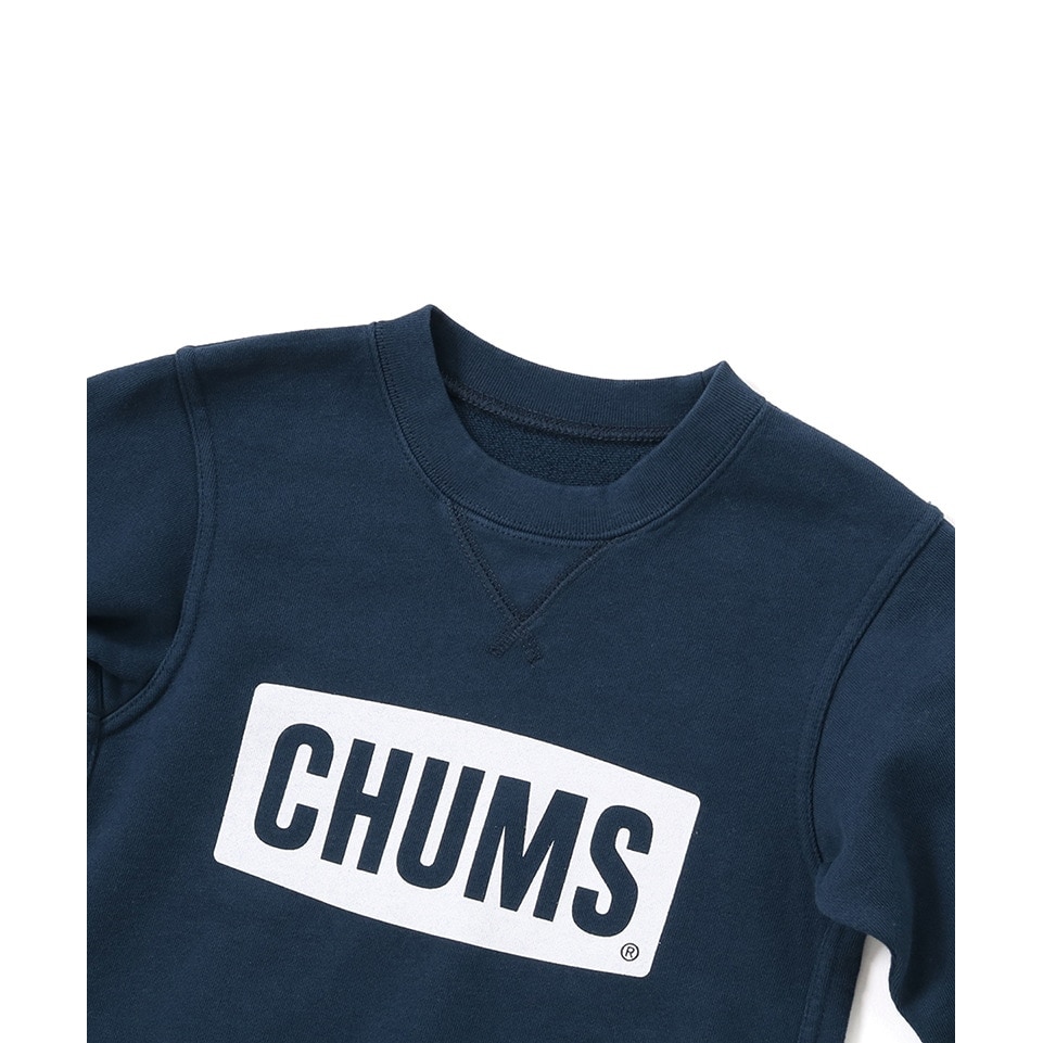 チャムス（CHUMS）（キッズ）キッズチャムス ロゴクルーネック トップ ループパイル CH20-1077-N001