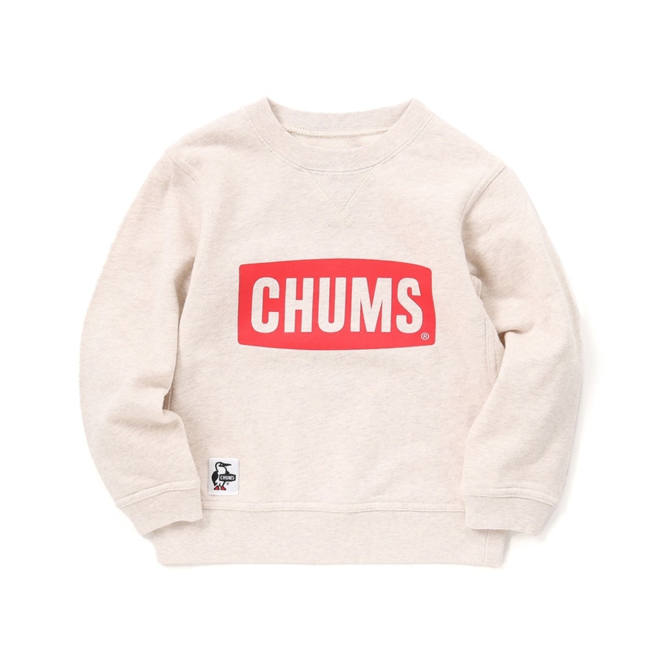 チャムス（CHUMS）（キッズ）キッズチャムス ロゴクルーネック トップ ループパイル CH20-1077-W003