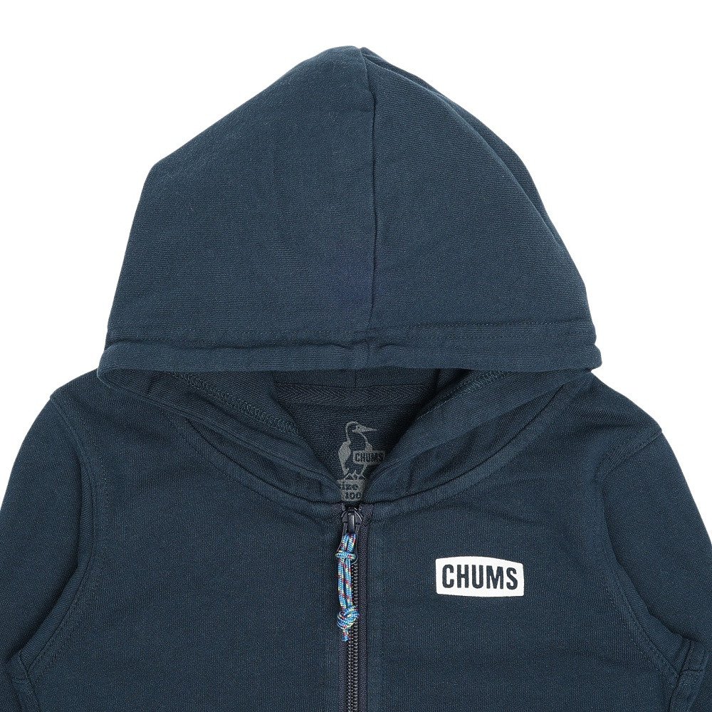 チャムス（CHUMS）（キッズ）ジュニア ループパイルブービーロゴジップパーカー CH20-1088-N001