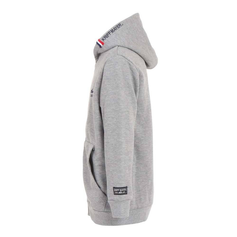 クリフメイヤー（KRIFF MAYER）（キッズ）ジュニア パーカー スウェット ロゴ刺繍パーカー 2317826K-15:GRAY グレー