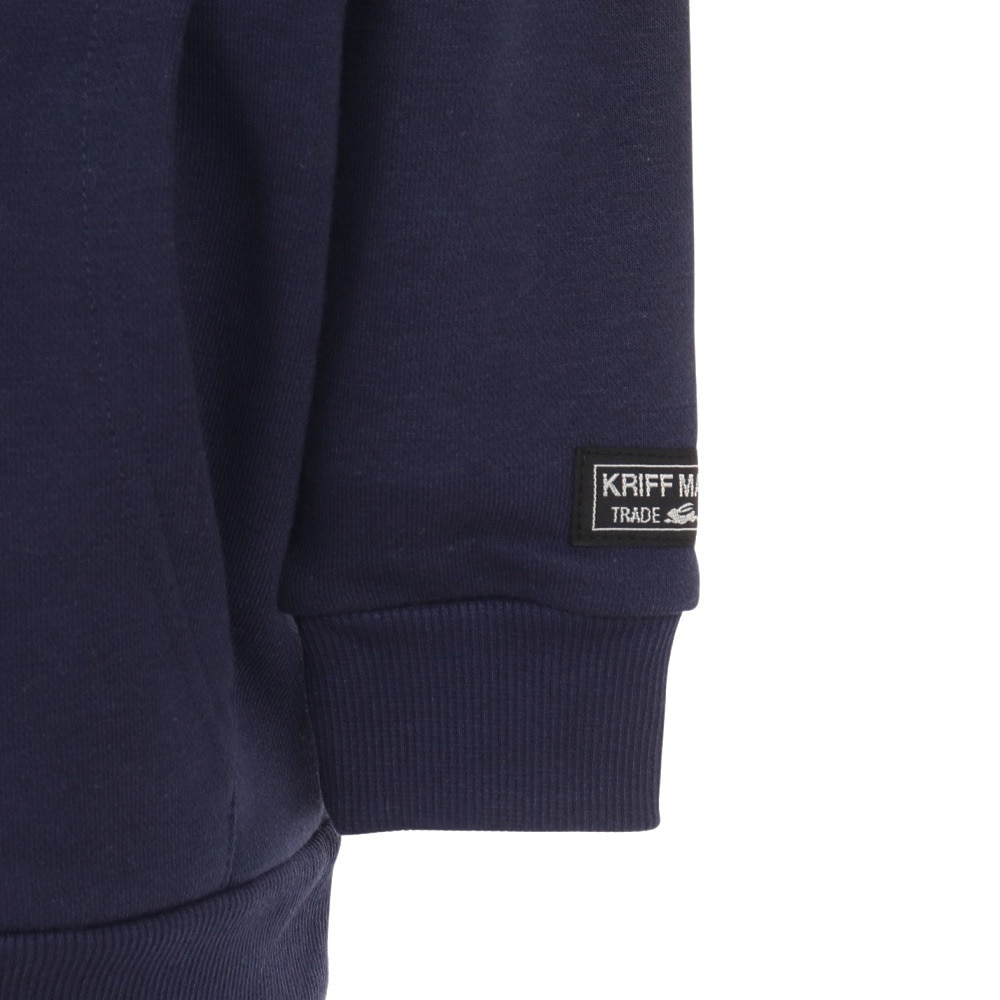 クリフメイヤー（KRIFF MAYER）（キッズ）ジュニア パーカー スウェット ロゴ刺繍パーカー 2317826K-79:NAVY ネイビー