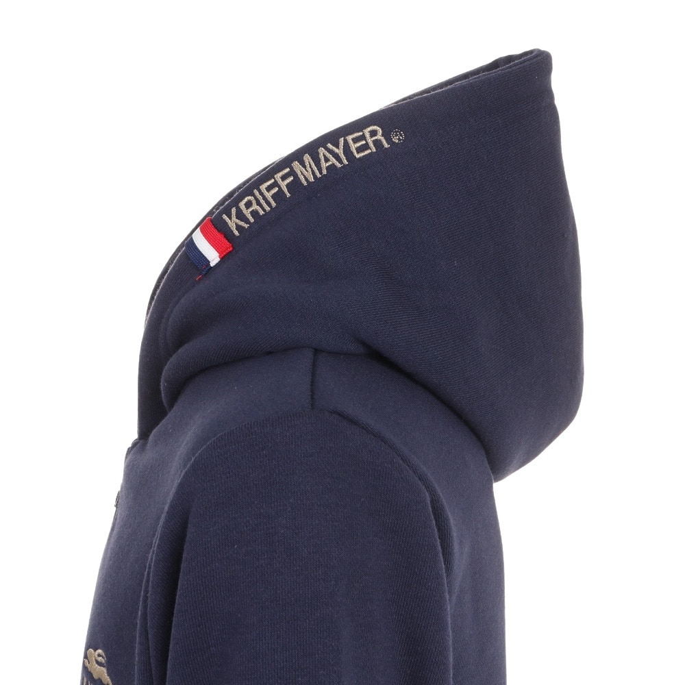 クリフメイヤー（KRIFF MAYER）（キッズ）ジュニア パーカー スウェット ロゴ刺繍パーカー 2317826K-79:NAVY ネイビー