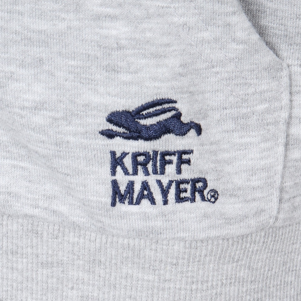 クリフメイヤー（KRIFF MAYER）（キッズ）キッズ ロゴ刺繍パーカー J2515300:15:GRAY