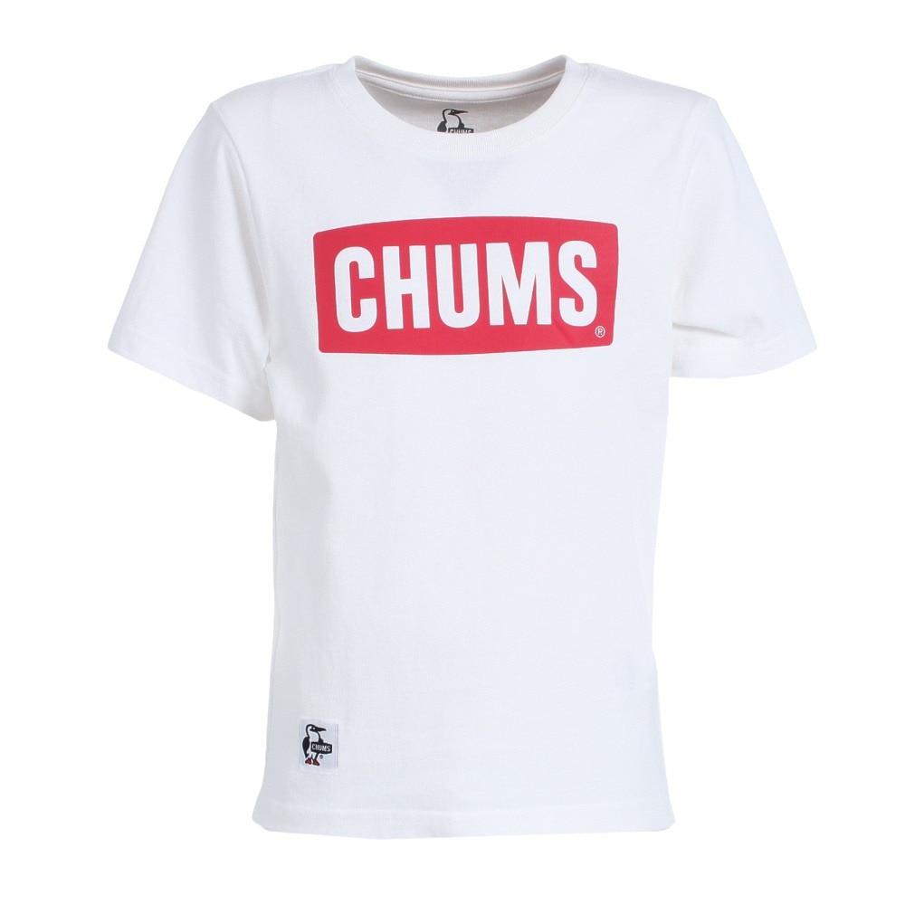 チャムス（CHUMS）（キッズ）ジュニア チャムスロゴ 半袖Tシャツ CH21-1175-W014 アウトドア カジュアル コットン シンプル