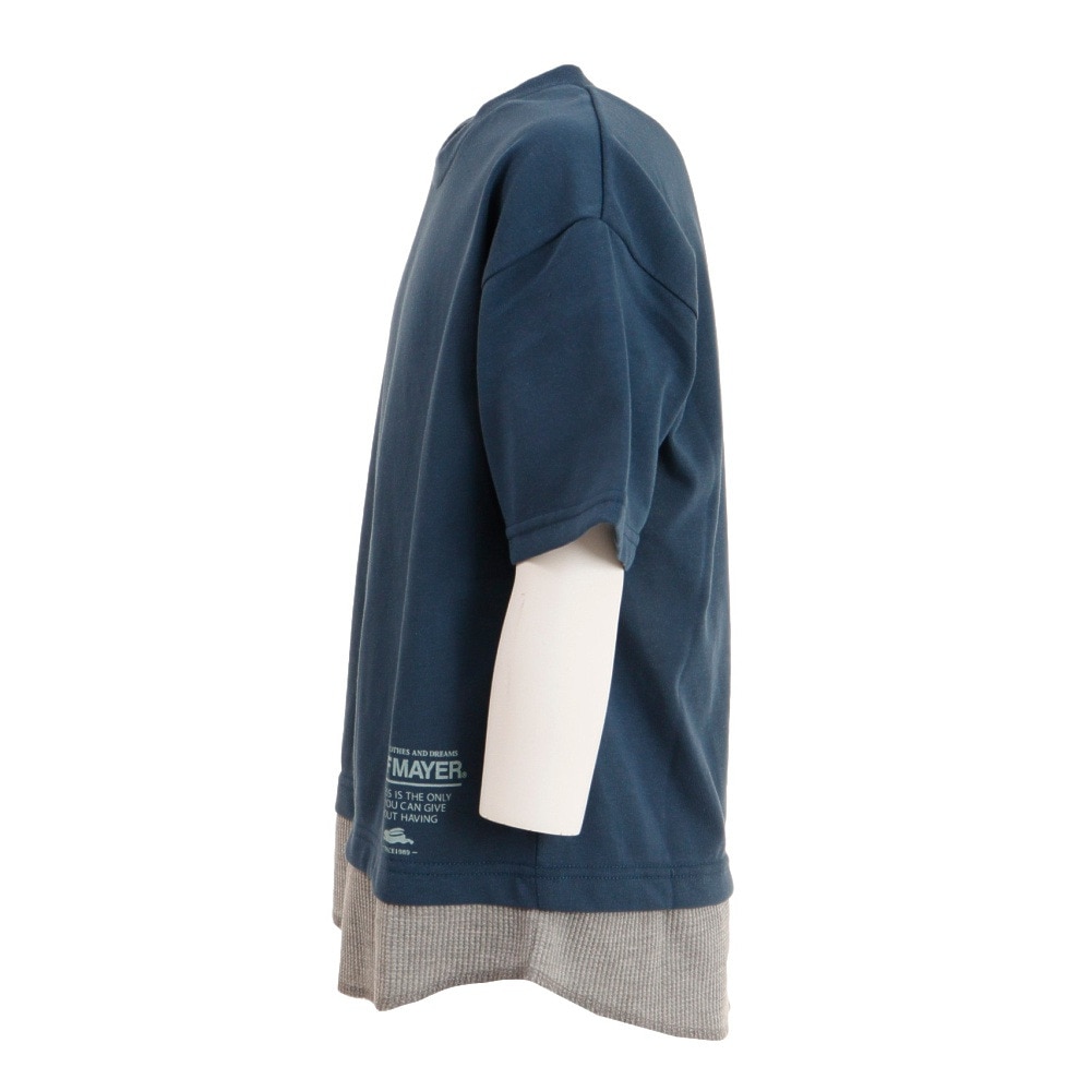 クリフメイヤー（KRIFF MAYER）（キッズ）フェイクレイヤードゆる半袖Tシャツ 2147823K-79:NAVY