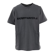 クリフメイヤー（KRIFF MAYER）（キッズ）さらのびカブクワTシャツ 2147829K-17 CHARCOAL