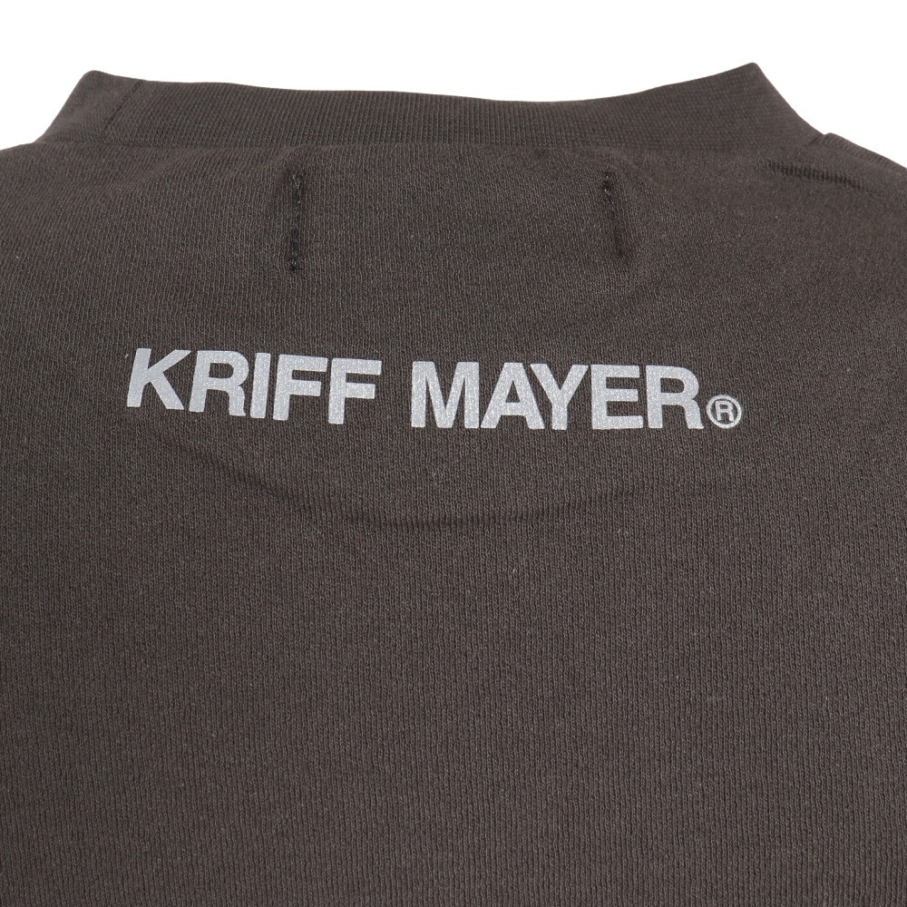 クリフメイヤー（KRIFF MAYER）（キッズ）長袖Tシャツ ロンT シャリ天ラインロンTシャツ 2237830K-17:CHARCOAL チャコールグレー 春 トップス 120 130 140 150