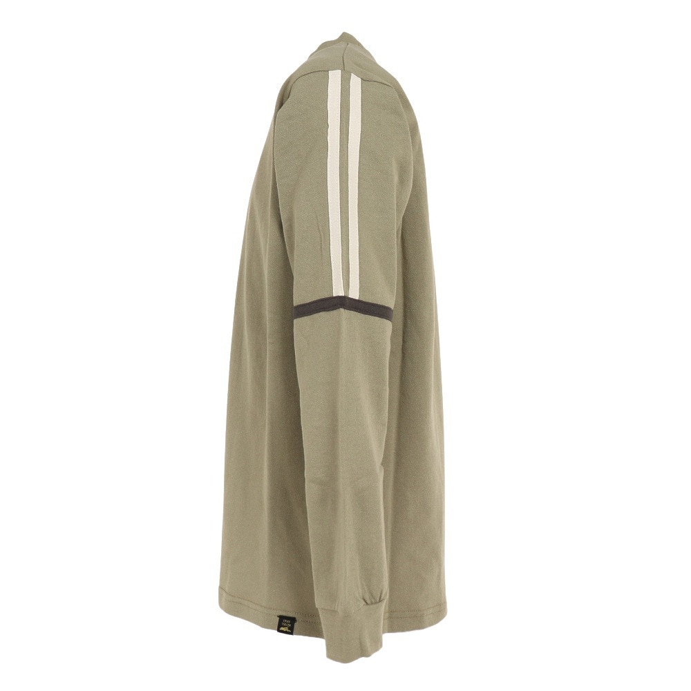クリフメイヤー（KRIFF MAYER）（キッズ）長袖Tシャツ ロンT シャリ天ラインロンTシャツ 2237830K-68:OLIVE オリーブ 春 トップス 120 130 140 150