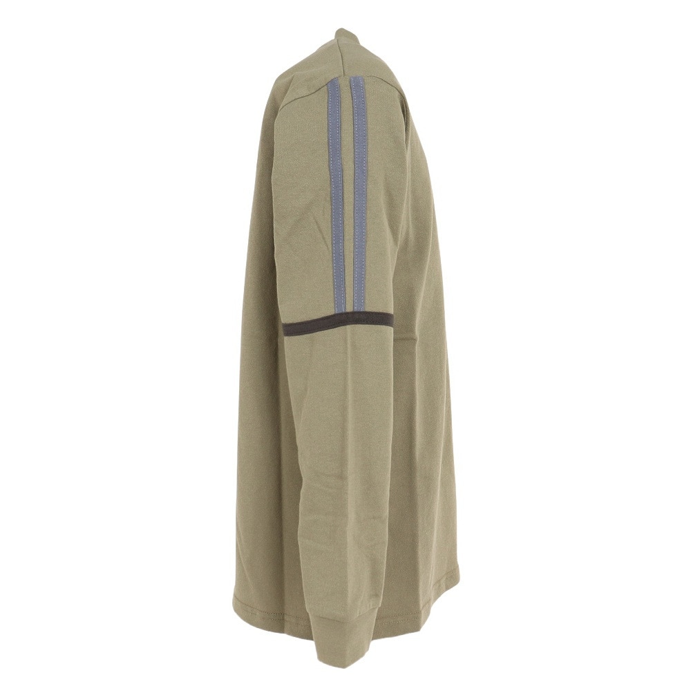 クリフメイヤー（KRIFF MAYER）（キッズ）長袖Tシャツ ロンT シャリ天ラインロンTシャツ 2237830K-68:OLIVE オリーブ 春 トップス 120 130 140 150