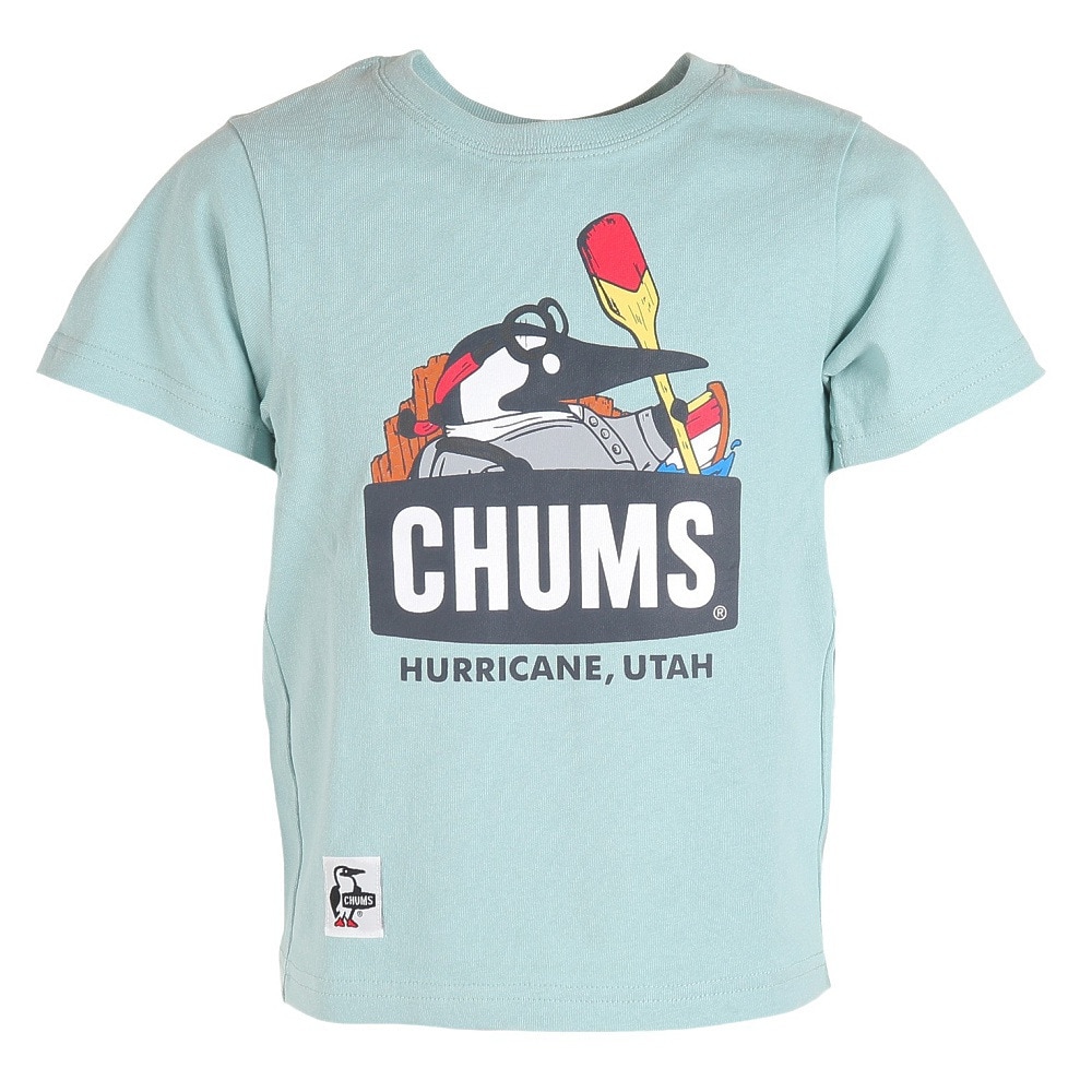 チャムス（CHUMS）（キッズ）高耐久 ヘビー ウェイト コットン リバーガイドブービーTシャツ CH21-1259-A002 ライトブルー