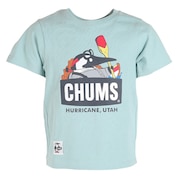 (キッズ)高耐久 ヘビー ウェイト コットン リバーガイドブービーTシャツ CH21-1259-A002 ライトブルー