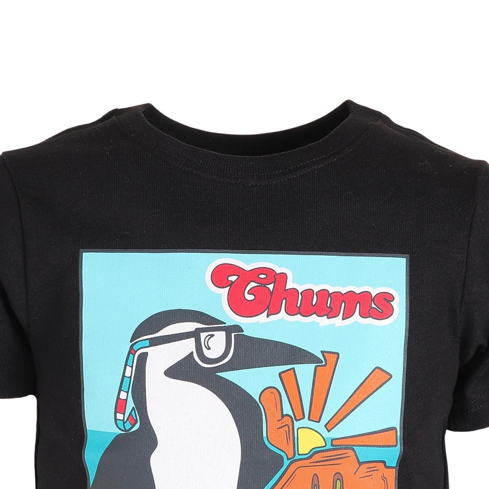 チャムス（CHUMS）（キッズ）ジュニア 半袖Tシャツ 40イヤーズTシャツ CH21-1276-K001 ブラック
