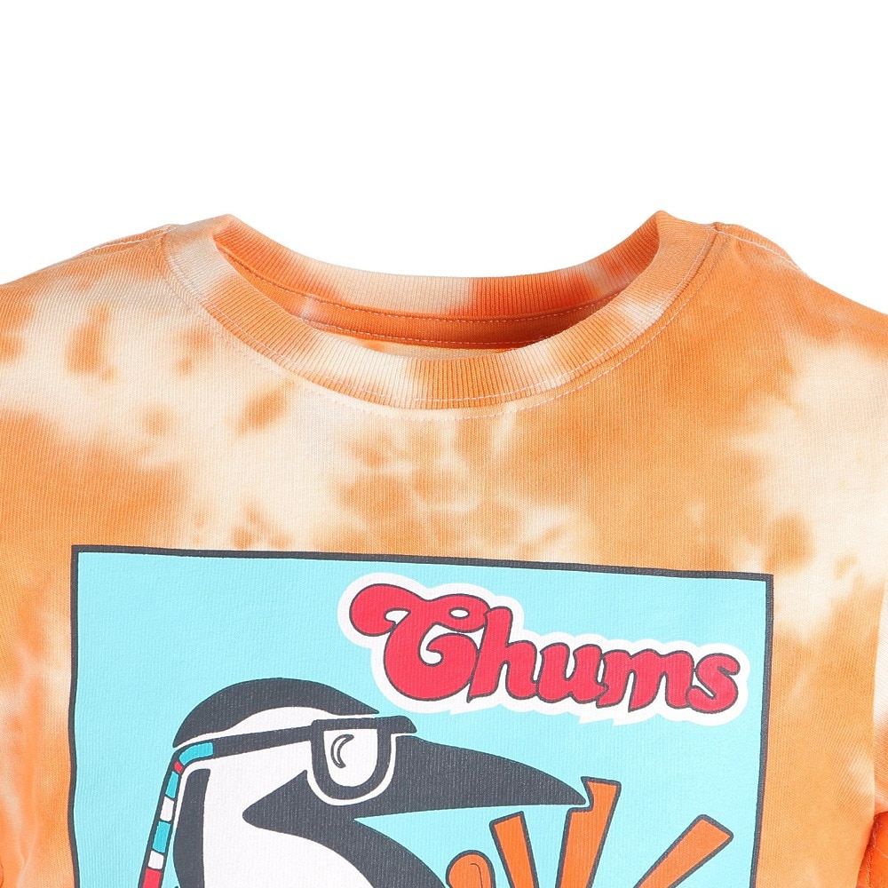 チャムス（CHUMS）（キッズ）ジュニア 半袖Tシャツ 40イヤーズTシャツ CH21-1276-Z266 オレンジ