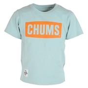 チャムス（CHUMS）（キッズ）ジュニア 半袖ロゴTシャツ CH21-1280-A002 ライトブルー