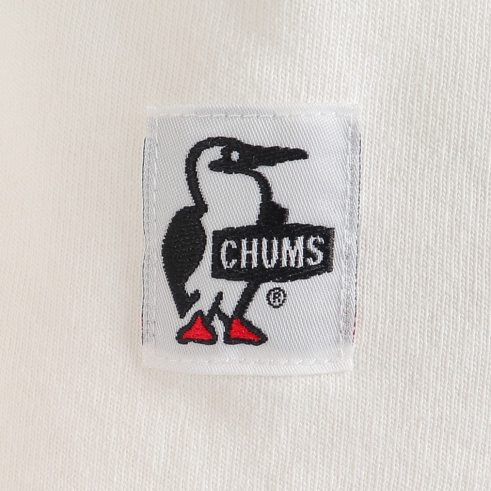チャムス（CHUMS）（キッズ）ジュニア 半袖ロゴTシャツ CH21-1280-W014 ホワイト×レッド