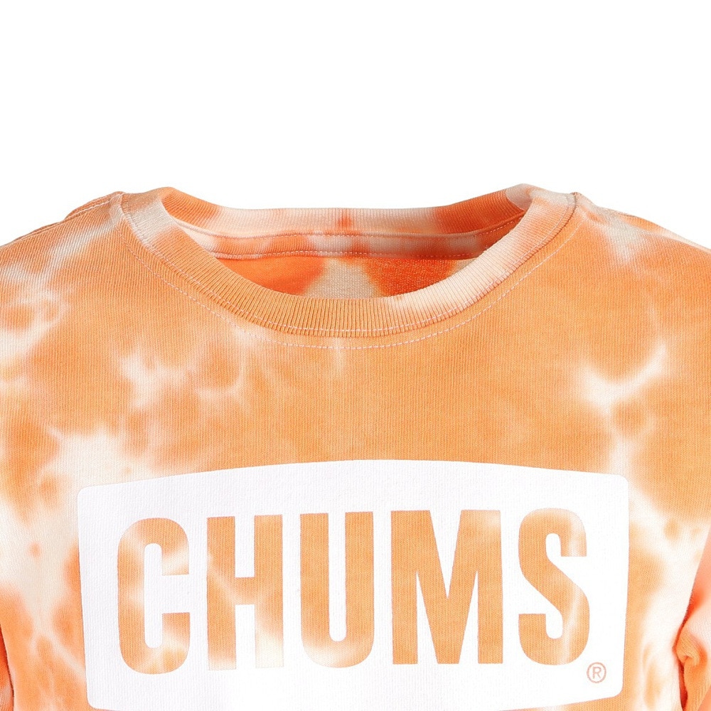 チャムス（CHUMS）（キッズ）ジュニア 半袖ロゴTシャツ CH21-1280-Z266 オレンジ