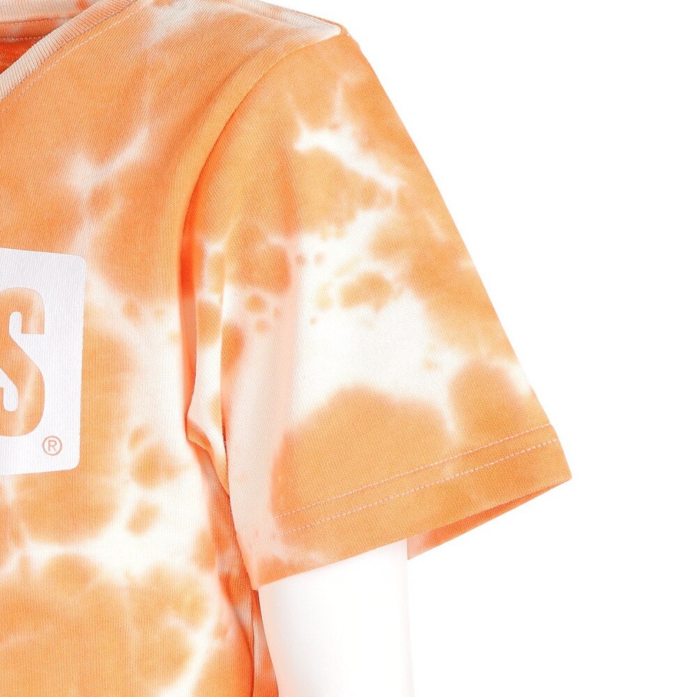 チャムス（CHUMS）（キッズ）ジュニア 半袖ロゴTシャツ CH21-1280-Z266 オレンジ