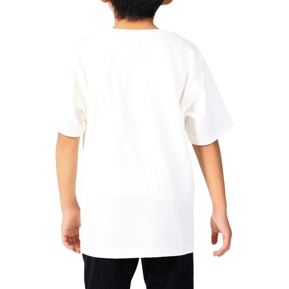 チャムス（CHUMS）（キッズ）ジュニア 半袖Tシャツ ブービーフェイスTシャツ CH21-1281-W015 ホワイト×ネイビー
