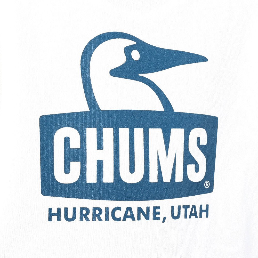 チャムス（CHUMS）（キッズ）ジュニア 半袖Tシャツ ブービーフェイスTシャツ CH21-1281-W015 ホワイト×ネイビー