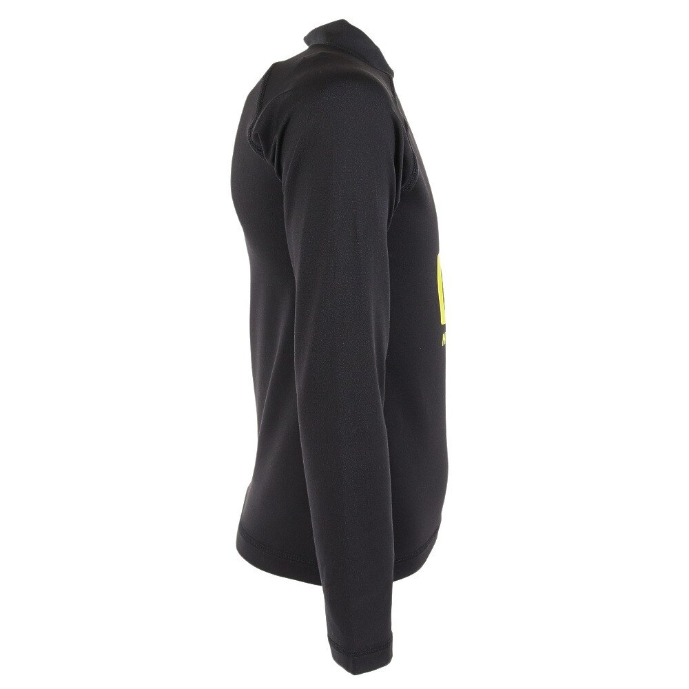 チャムス（CHUMS）（キッズ）スプラッシュブービーフェイス 長袖Tシャツ CH21-1285-K066 ブラック×ライム