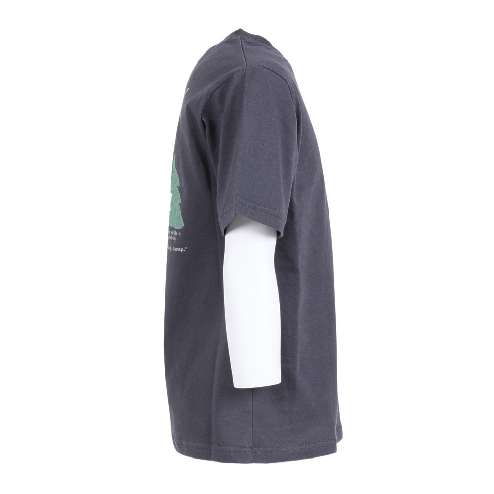 クリフメイヤー（KRIFF MAYER）（キッズ）ジュニア 半袖Tシャツ キャンプラビット半袖Tシャツ 2247827K-17:CHARCOAL チャコールグレー