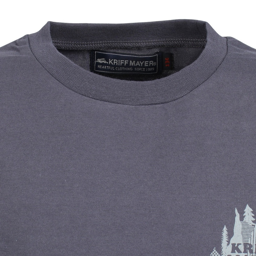 クリフメイヤー（KRIFF MAYER）（キッズ）ジュニア 半袖Tシャツ キャンプラビット半袖Tシャツ 2247827K-17:CHARCOAL チャコールグレー