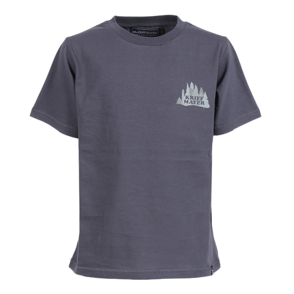 クリフメイヤー（KRIFF MAYER）（キッズ）ジュニア 半袖Tシャツ キャンプラビット半袖Tシャツ 2247827K-17:CHARCOAL チャコールグレー