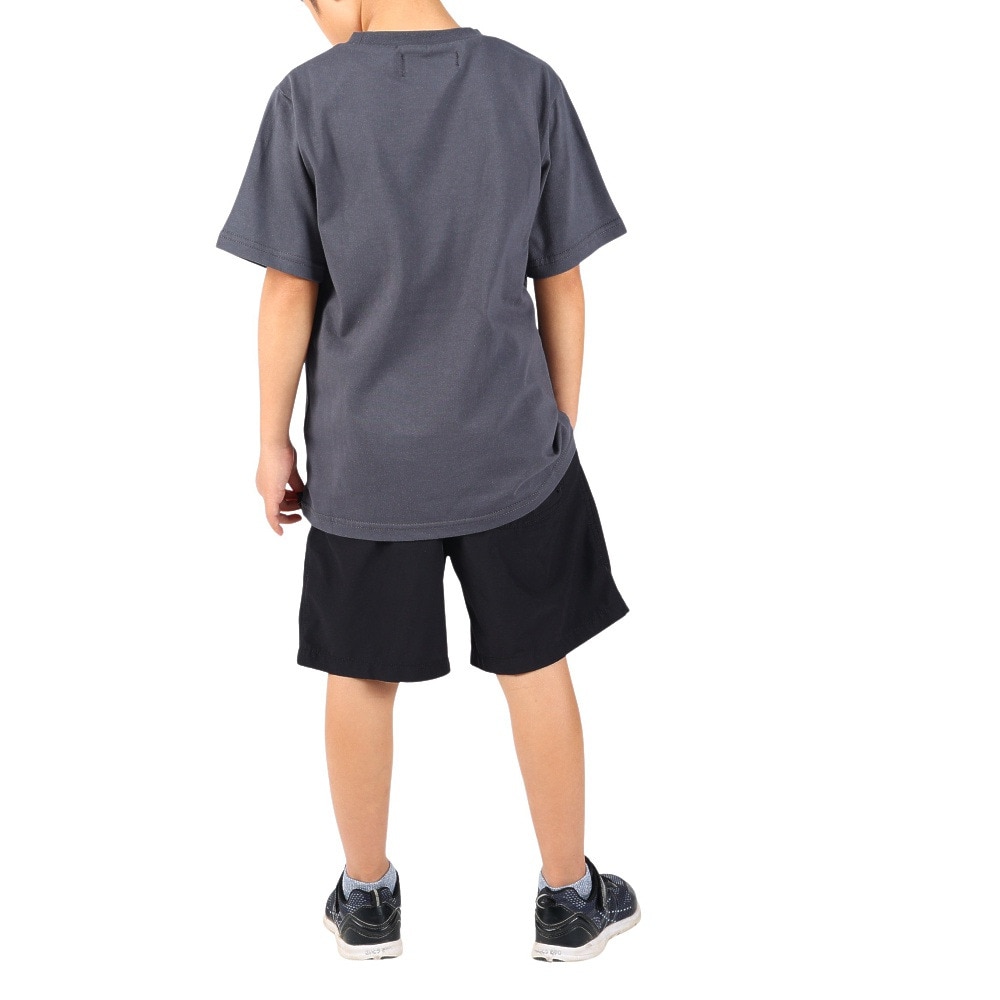 クリフメイヤー（KRIFF MAYER）（キッズ）ジュニア 半袖Tシャツ ラビットロゴ半袖Tシャツ 2247828K-17:CHARCOAL チャコールグレー