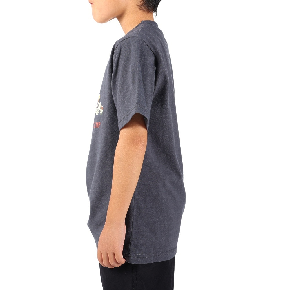 クリフメイヤー（KRIFF MAYER）（キッズ）ジュニア 半袖Tシャツ ラビットロゴ半袖Tシャツ 2247828K-17:CHARCOAL チャコールグレー