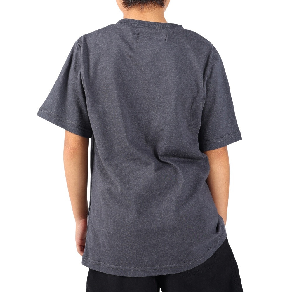 クリフメイヤー（KRIFF MAYER）（キッズ）ジュニア 半袖Tシャツ ラビットロゴ半袖Tシャツ 2247828K-17:CHARCOAL チャコールグレー
