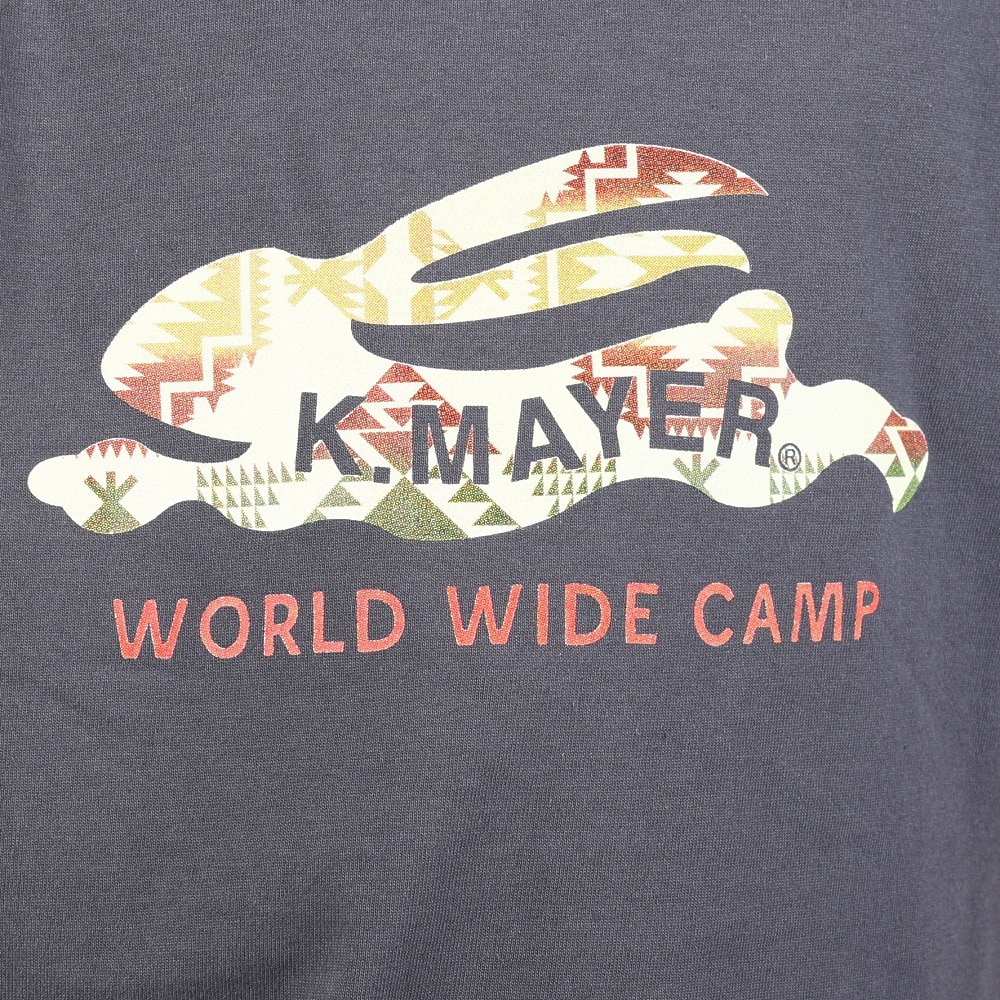 クリフメイヤー（KRIFF MAYER）（キッズ）ジュニア 半袖Tシャツ ラビットロゴ半袖Tシャツ 2247828K-17:CHARCOAL チャコールグレー
