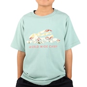(キッズ)ジュニア 半袖Tシャツ ラビットロゴTシャツ 2247828K-70:SAX サックス