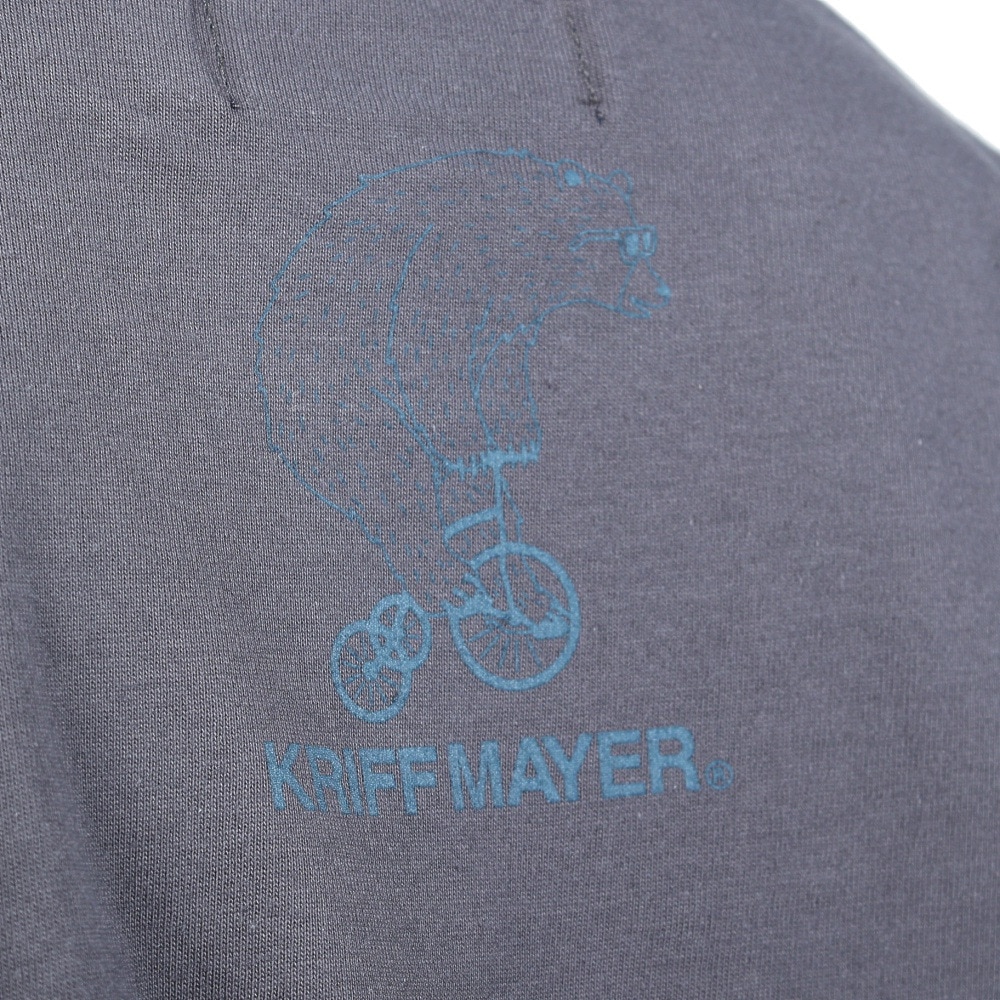クリフメイヤー（KRIFF MAYER）（キッズ）ジュニア 半袖Tシャツ アニマルT クマ&犬 2247837K-17:CHARCOAL チャコールグレー