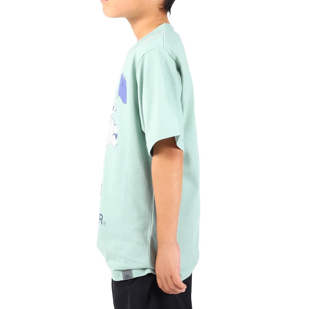 クリフメイヤー（KRIFF MAYER）（キッズ）ジュニア 半袖Tシャツ アニマルTシャツ クマ&犬 2247837K-70:SAX サックス
