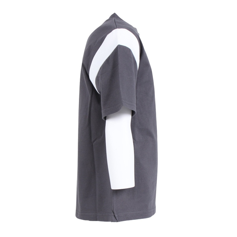 クリフメイヤー（KRIFF MAYER）（キッズ）ジュニア 半袖Tシャツ 楽LUCK-TEE 肩切替 2249302K-17:CHARCOAL チャコールグレー