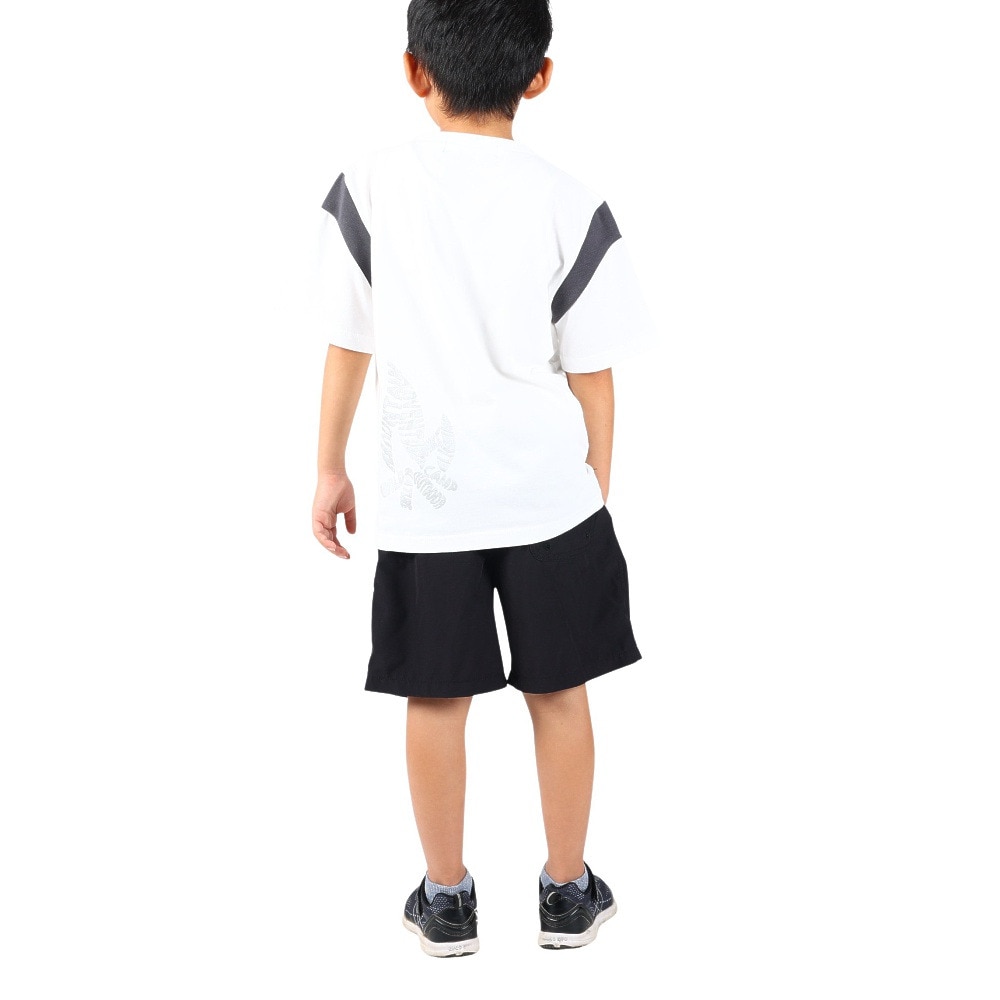 クリフメイヤー（KRIFF MAYER）（キッズ）ジュニア 半袖Tシャツ 楽LUCK-TEE 肩切替 2249302K-5:OFF ホワイト